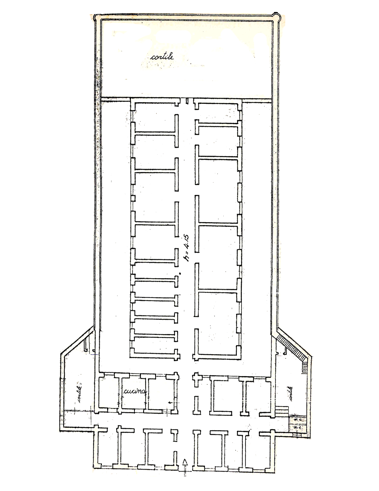 Gallina (RC) – Ex Carcere Giudiziario Di Gallina Pianta principale