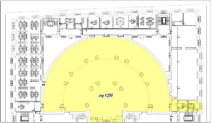 Turin (TO) – Grand Hall in Palazzo della Luce Floorplan