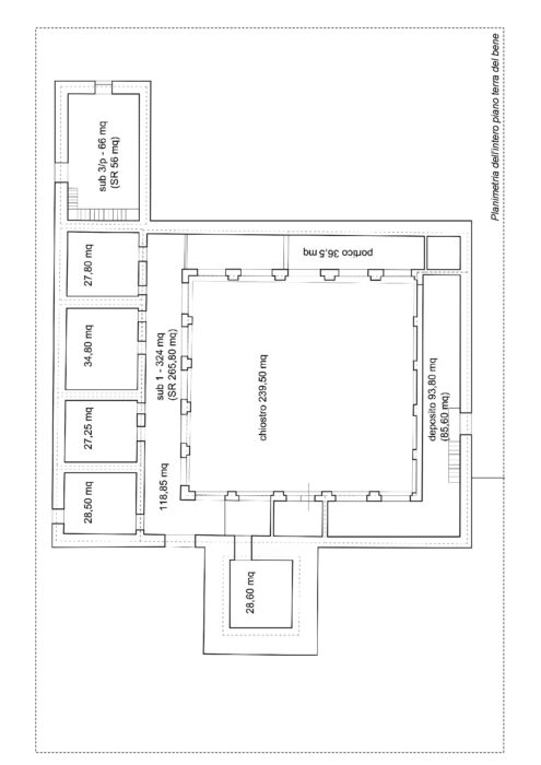 Stilo (RC) – Ex Monastero di San Francesco Pianta principale